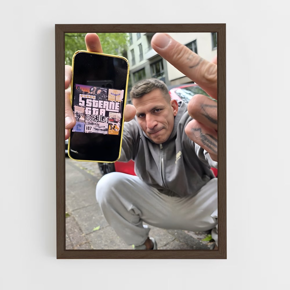 ap-gzuz-14 cadre Bois foncé