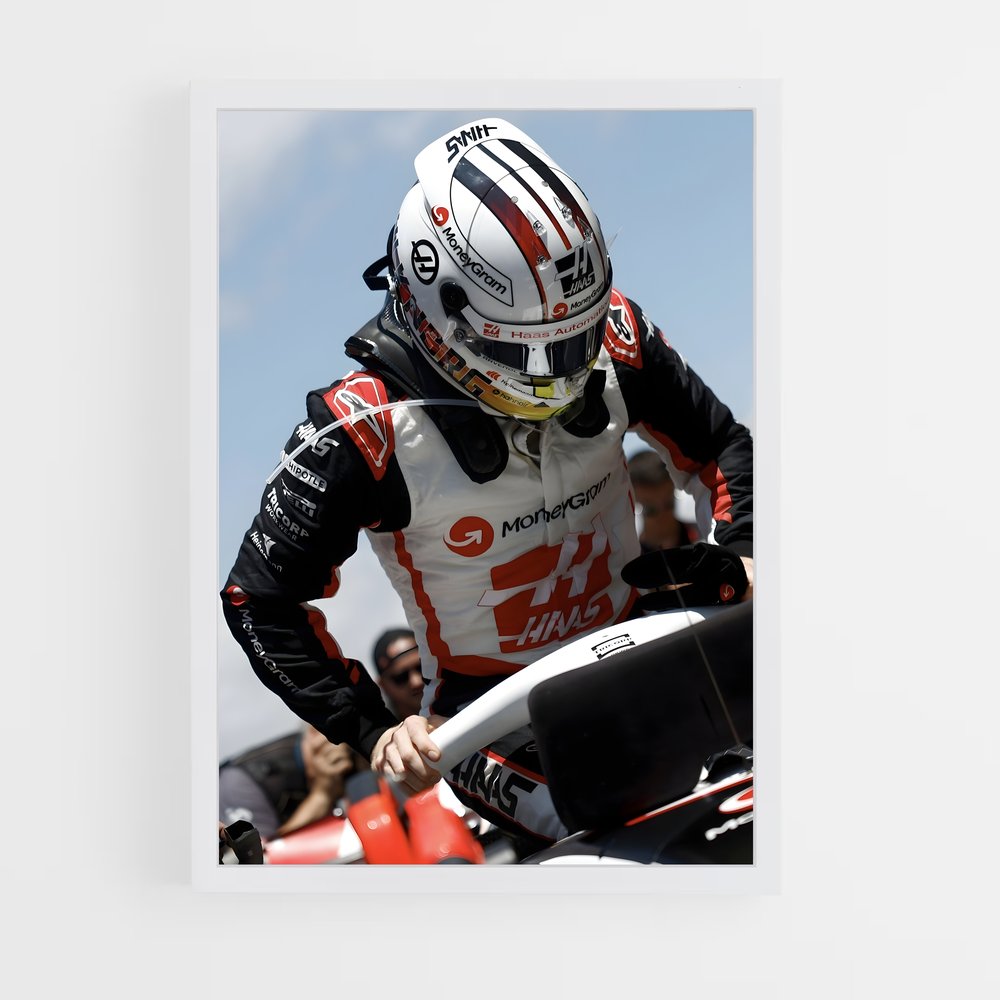 ap-haas f1 team-4 cadre Blanc
