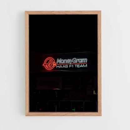 ap-haas f1 team-7 cadre Bois clair