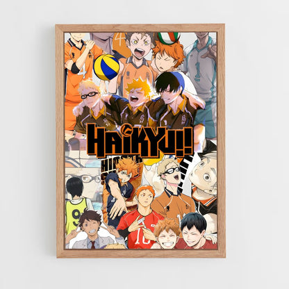 ap-haikyuu-4 cadre Bois clair