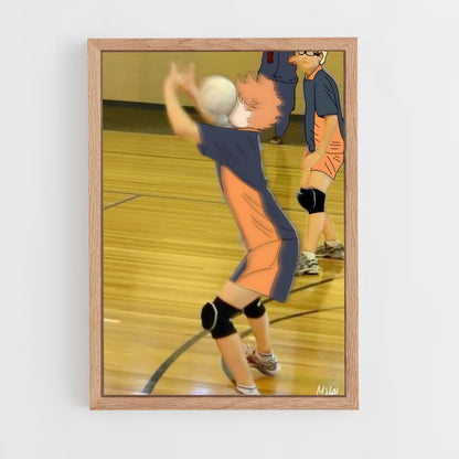 ap-haikyuu-6 cadre Bois clair