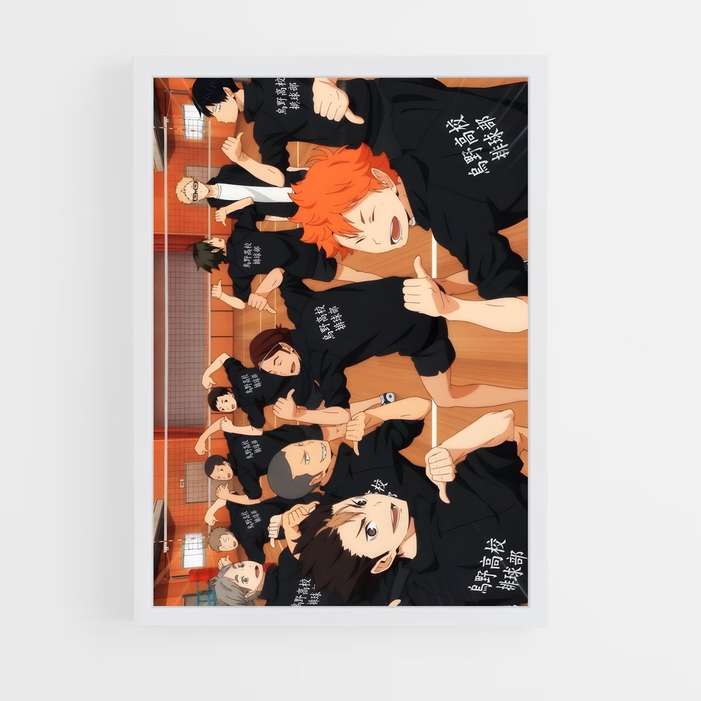 ap-haikyuu-8 cadre Blanc