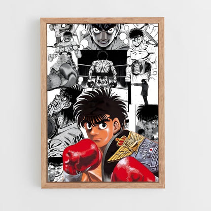 ap-hajime no ippo-4 cadre Bois clair