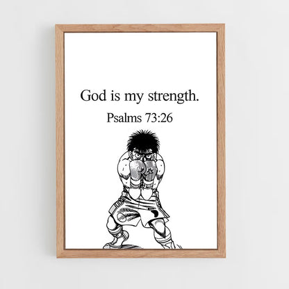 ap-hajime no ippo-8 cadre Bois clair