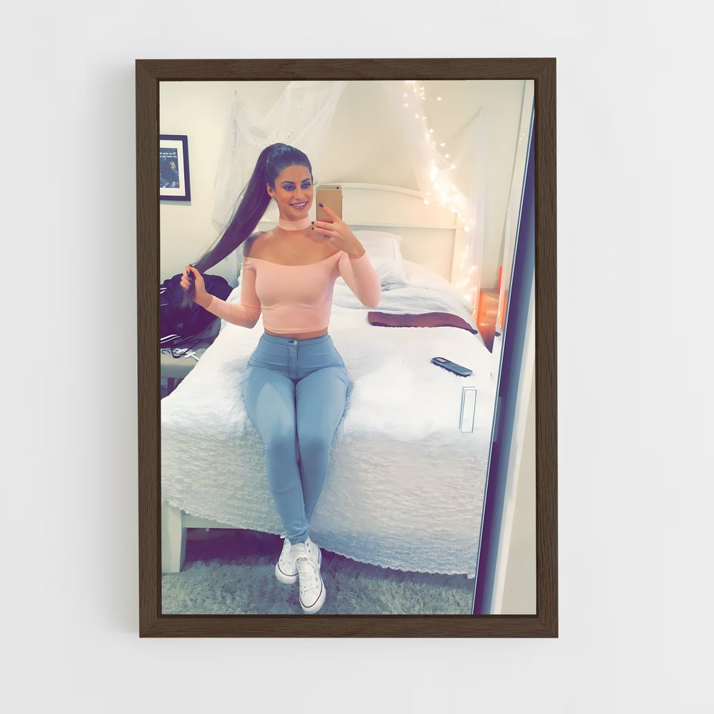 ap-hannah stocking-2 cadre Bois foncé