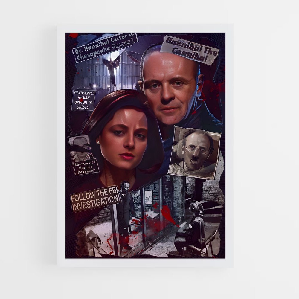 ap-hannibal lecter-2 cadre Blanc