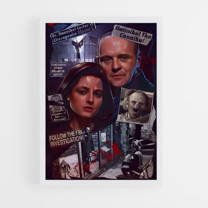 ap-hannibal lecter-2 cadre Blanc