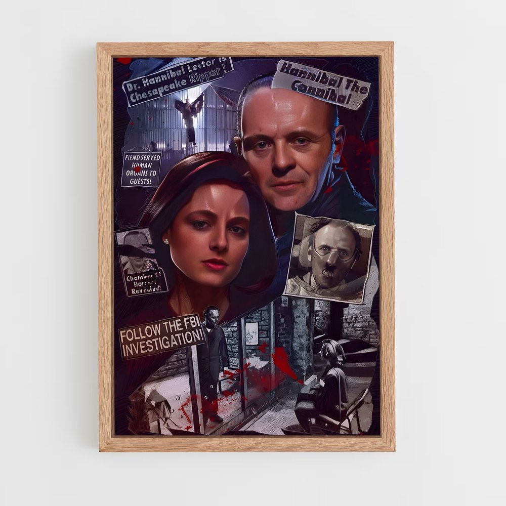 ap-hannibal lecter-2 cadre Bois clair