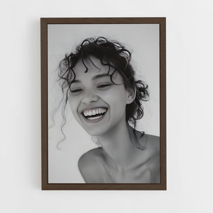 ap-happy face-4 cadre Bois foncé