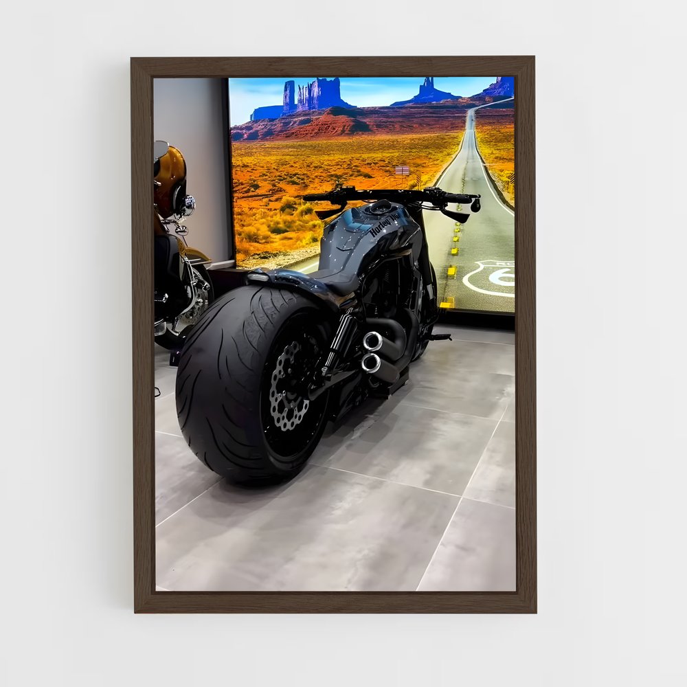 ap-harley davidson-5 cadre Bois foncé