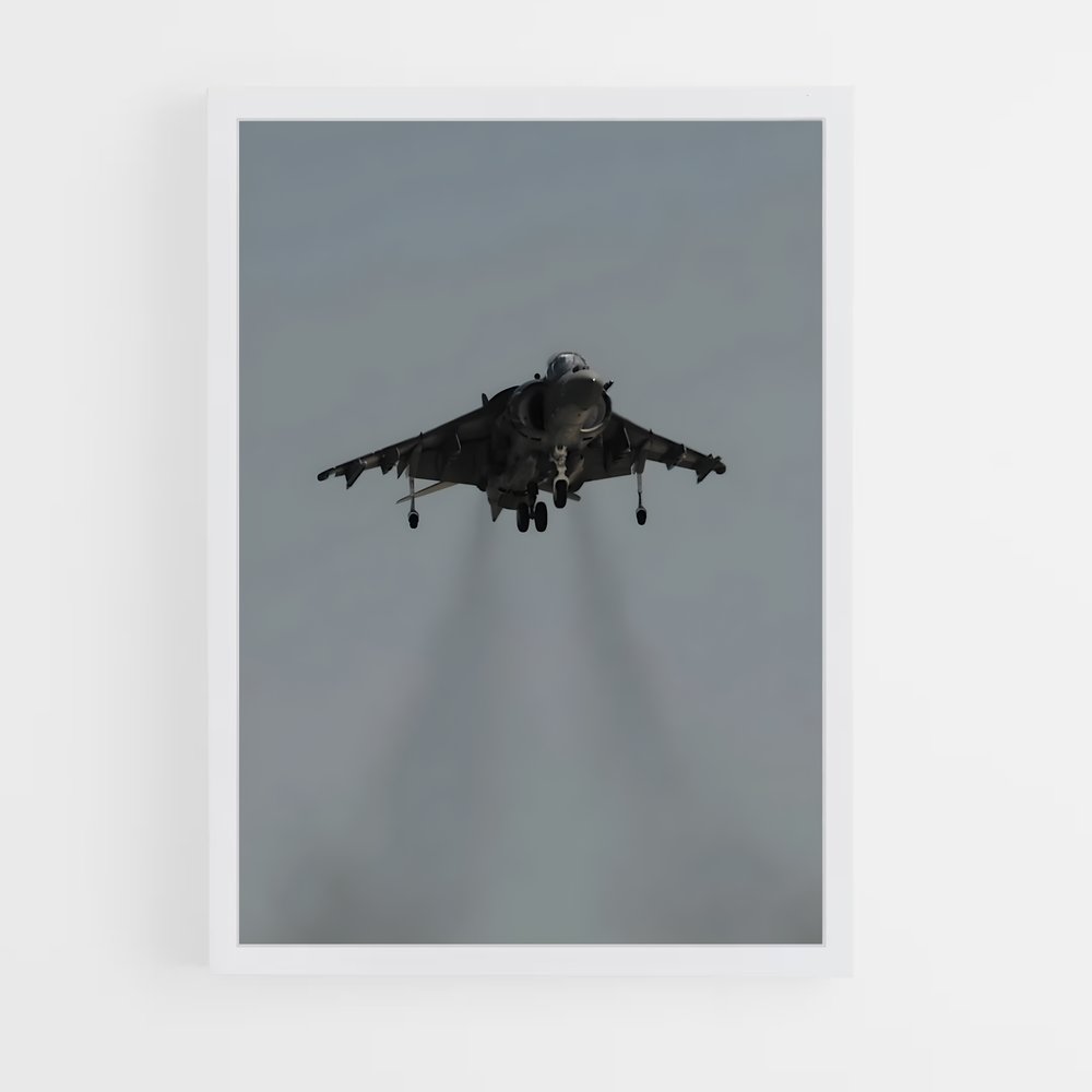 ap-harrier jump jet-4 cadre Blanc
