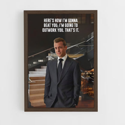 ap-harvey specter-4 cadre Bois foncé