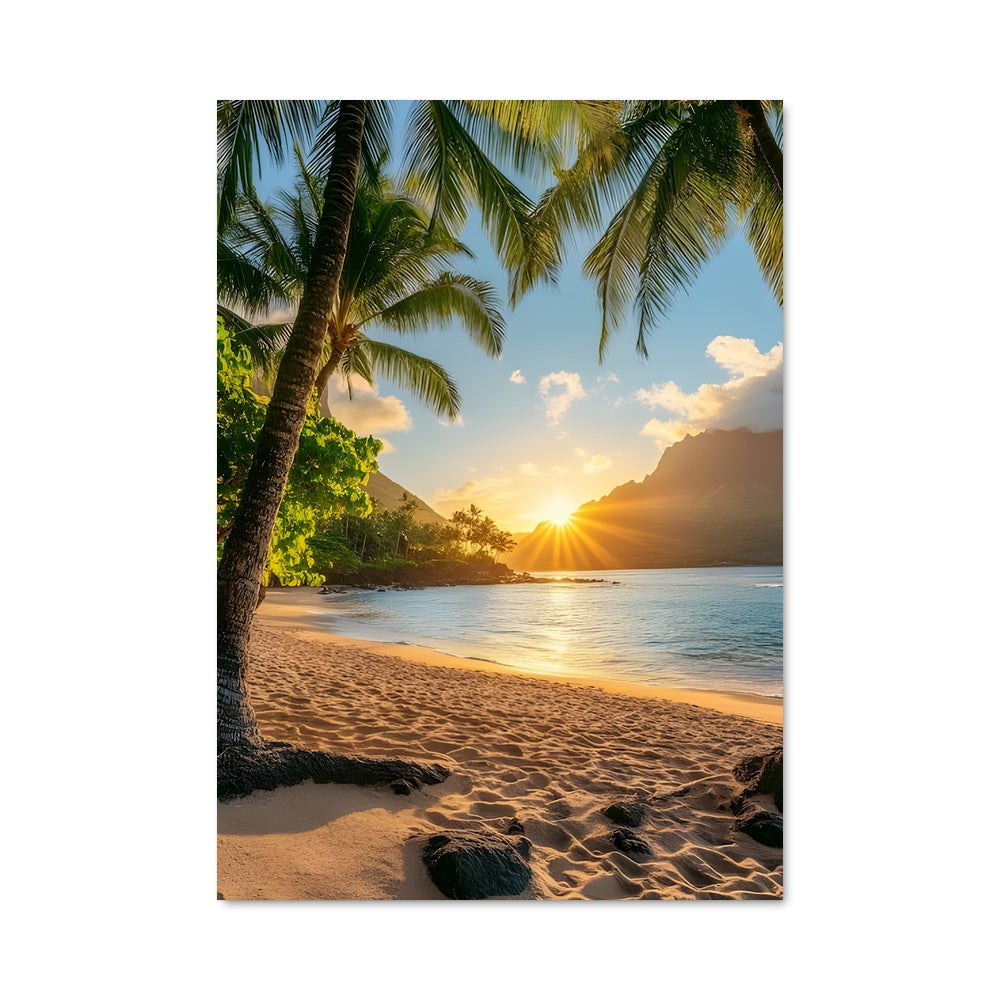 Poster Hawaii beach 94430