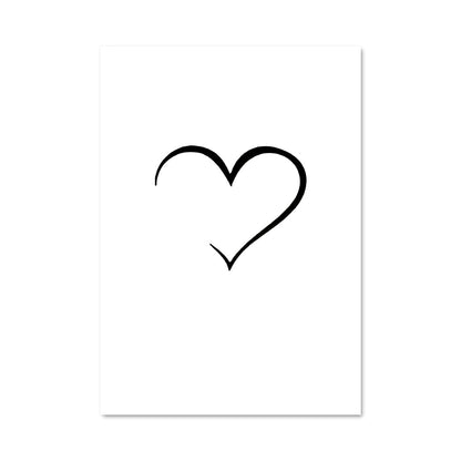 Poster Amour Épuré