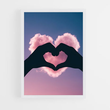 ap-heart hands-2 cadre Blanc
