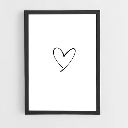 ap-heart symbol-4 cadre Noir