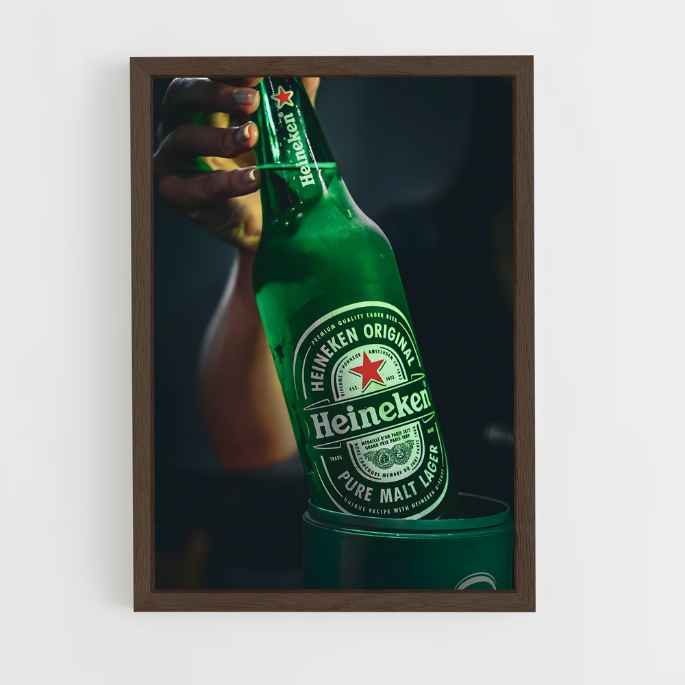 ap-heineken-10 cadre Bois foncé