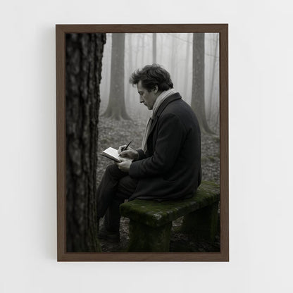 ap-heinrich heine-1 cadre Bois foncé