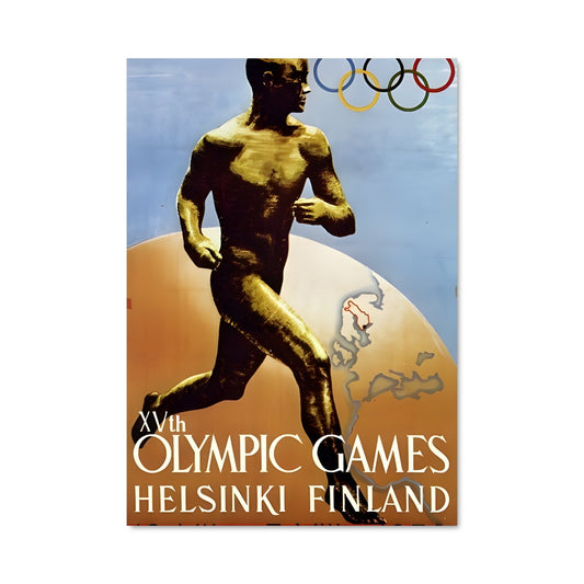 Poster Les Jeux Olympiques de Helsinki