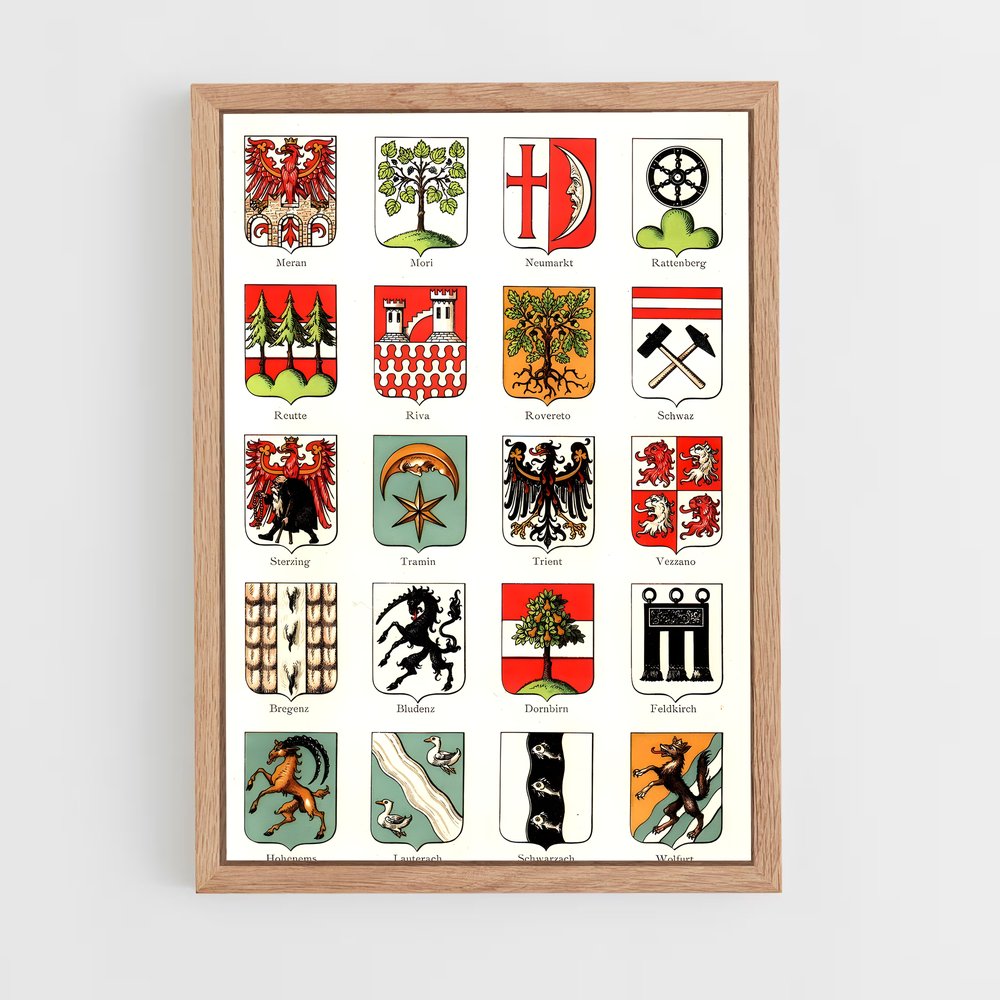 ap-heraldry-1 cadre Bois clair