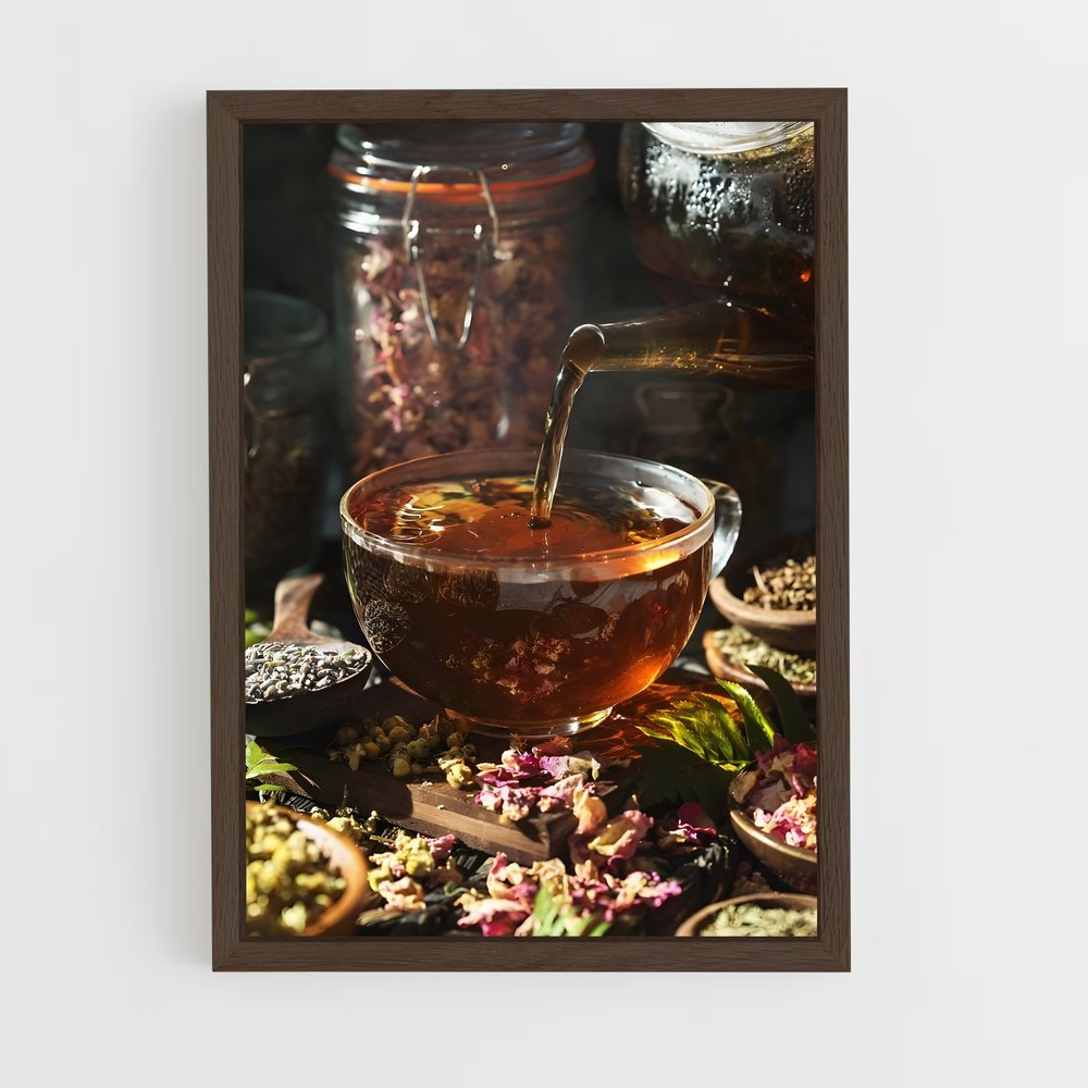 ap-herbal tea-3 cadre Bois foncé