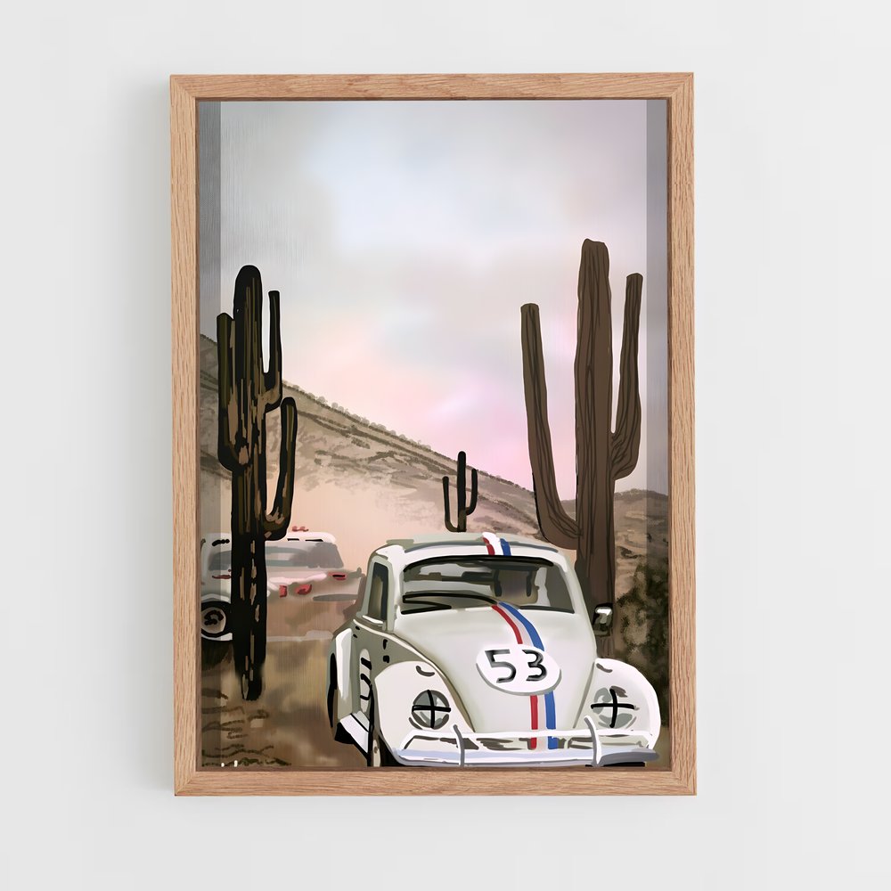 ap-herbie the love bug-1 cadre Bois clair