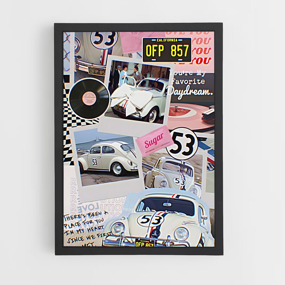 ap-herbie the love bug-2 cadre Noir