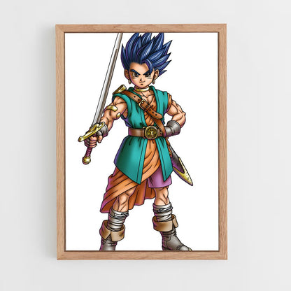 ap-hero dragon quest-1 cadre Bois clair