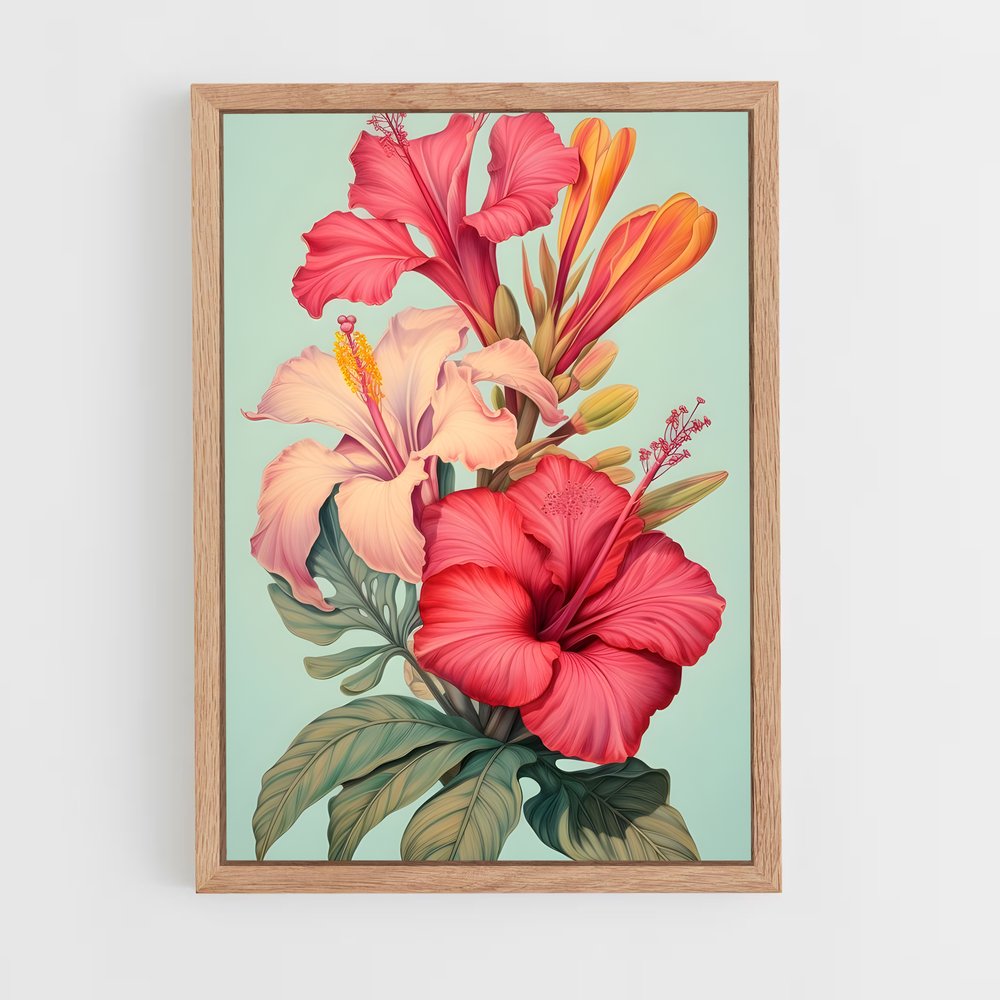 ap-hibiscus-13 cadre Bois clair