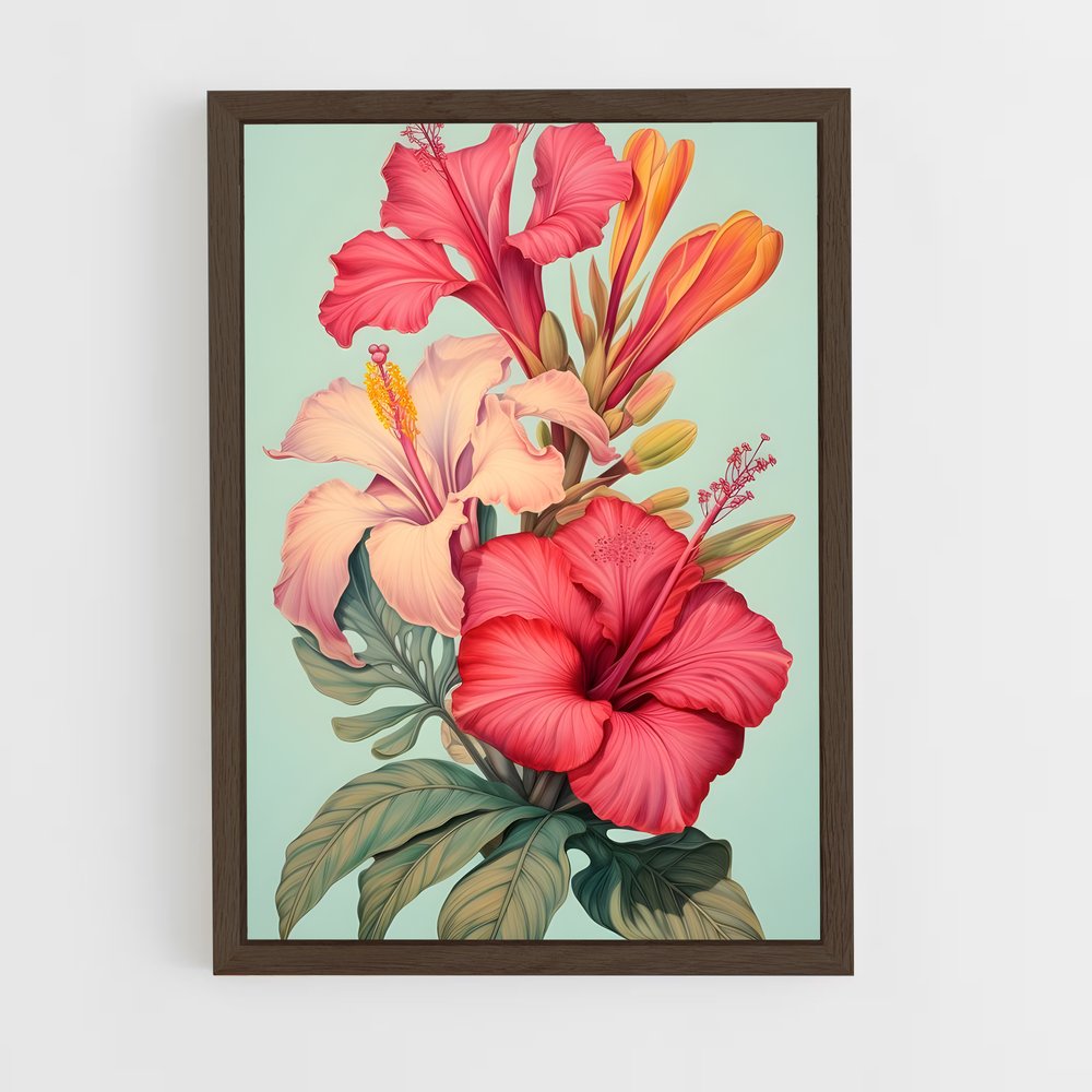 ap-hibiscus-13 cadre Bois foncé