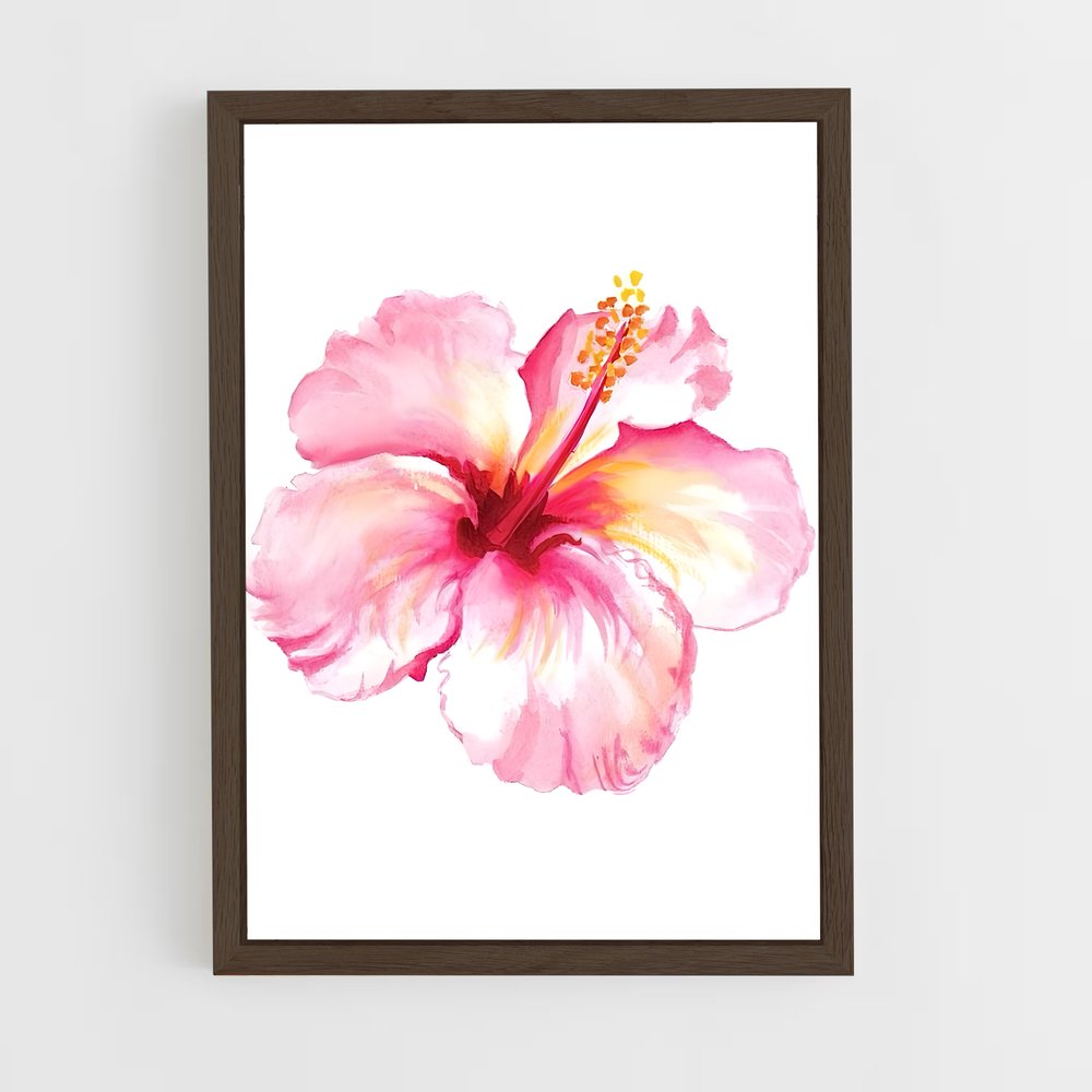 ap-hibiscus-3 cadre Bois foncé