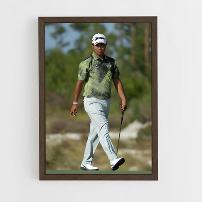 ap-hideki matsuyama-2 cadre Bois foncé