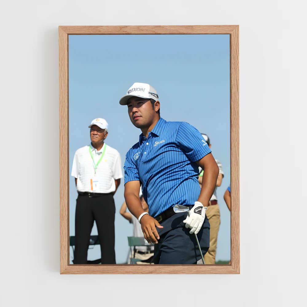 ap-hideki matsuyama-3 cadre Bois clair