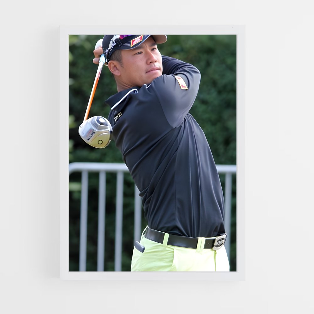 ap-hideki matsuyama-4 cadre Blanc