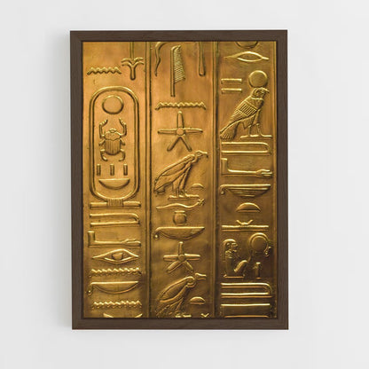 ap-hieroglyphs-1 cadre Bois foncé