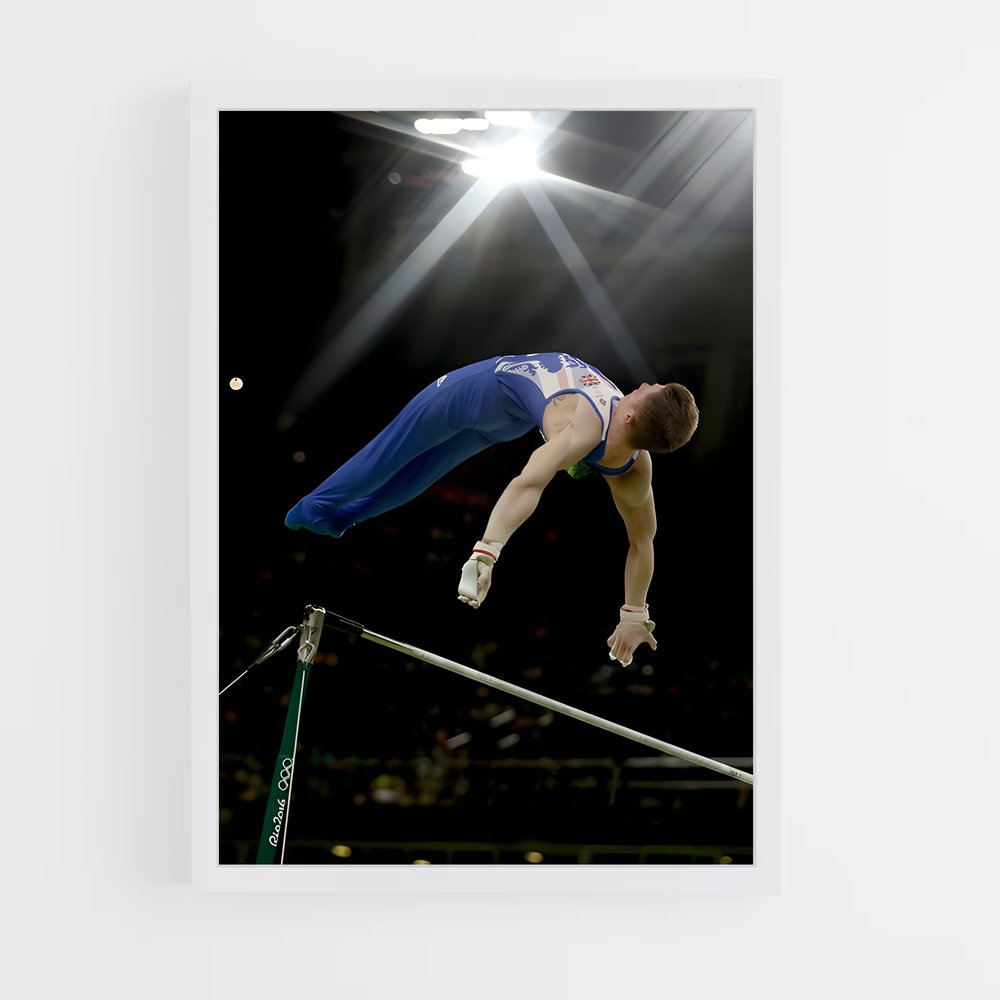 ap-high bar gymnastics-3 cadre Blanc