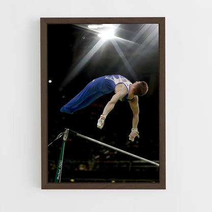 ap-high bar gymnastics-3 cadre Bois foncé