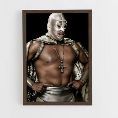 ap-hijo del santo-1 cadre Bois foncé