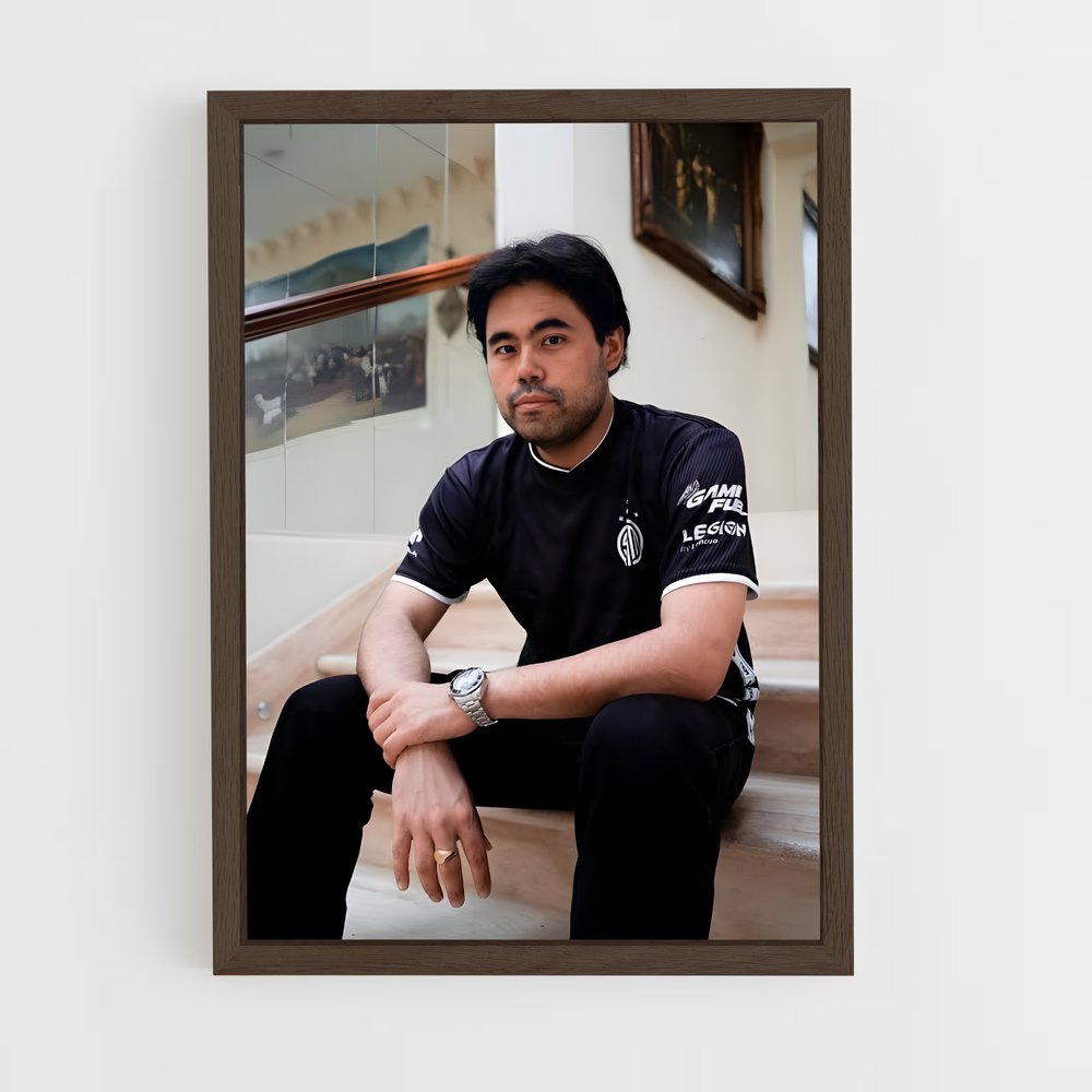 ap-hikaru nakamura-3 cadre Bois foncé