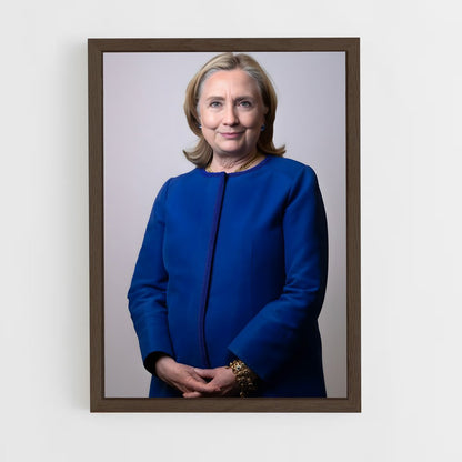 ap-hillary clinton-8 cadre Bois foncé