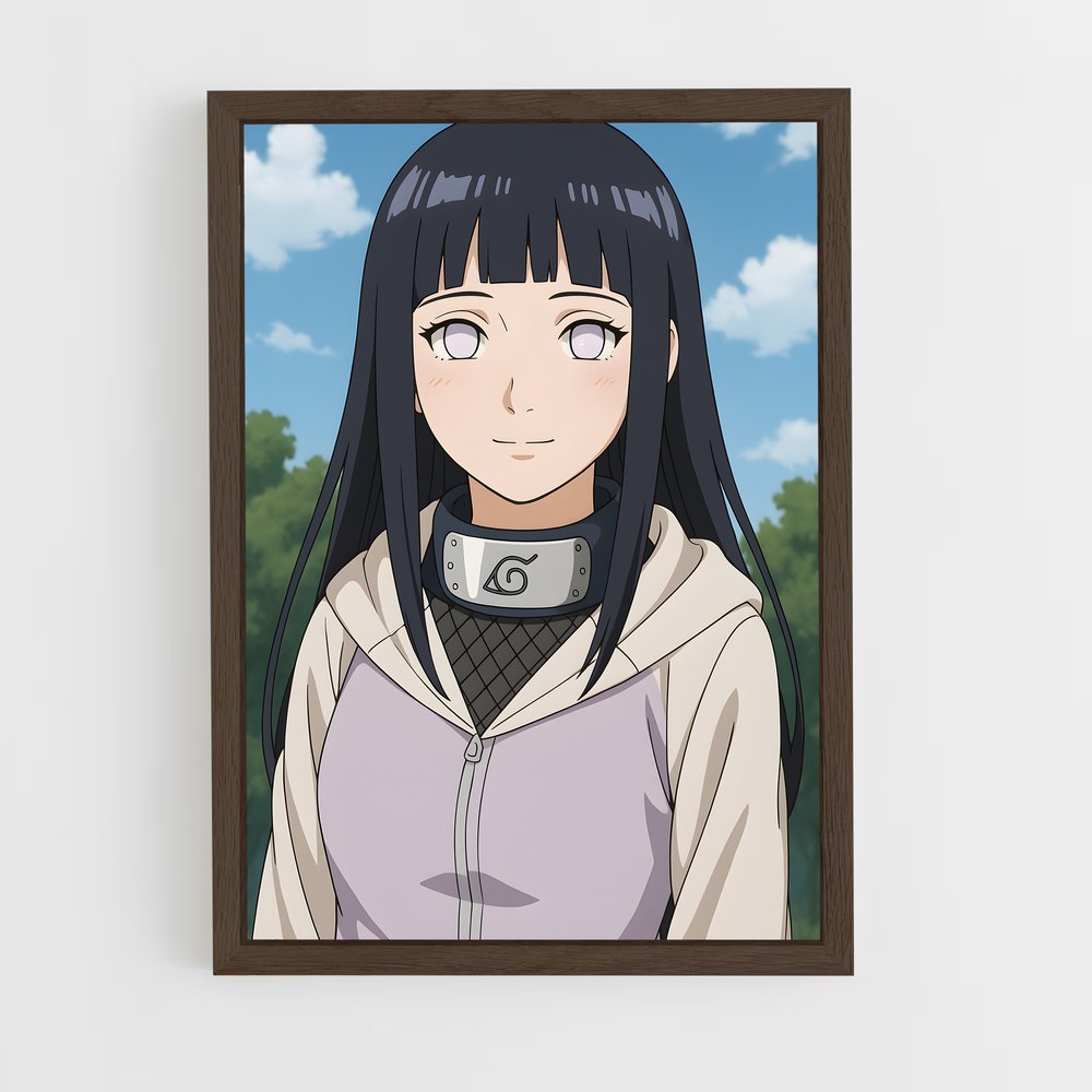 ap-hinata hyuga-7 cadre Bois foncé