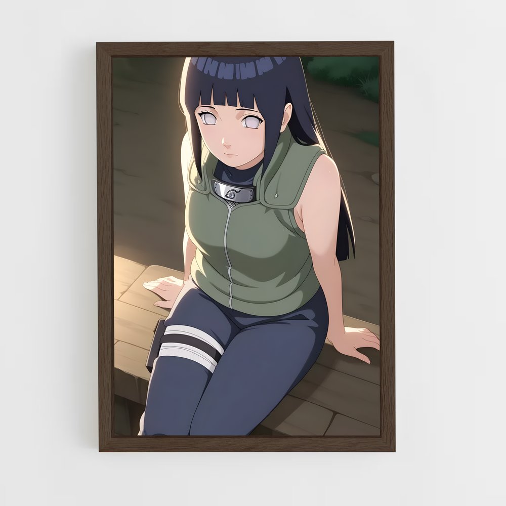 ap-hinata hyuga-8 cadre Bois foncé