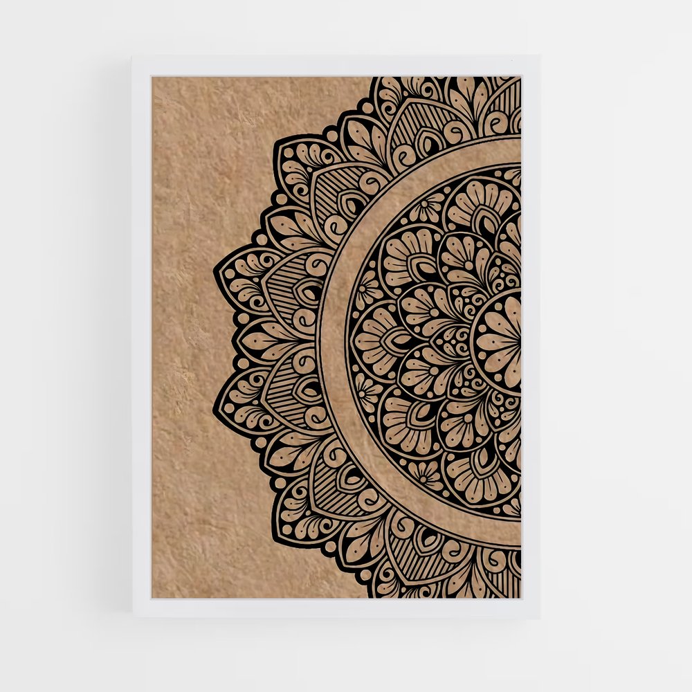 ap-hindu mandala-4 cadre Blanc