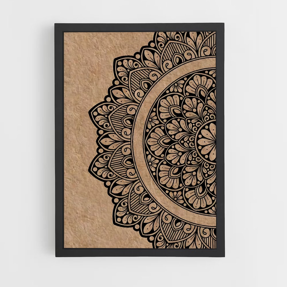 ap-hindu mandala-4 cadre Noir