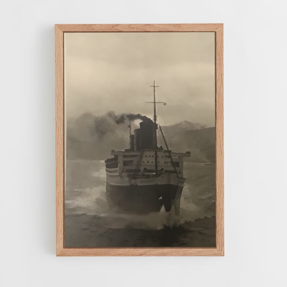 ap-historic passenger ships-2 cadre Bois clair