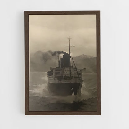 ap-historic passenger ships-2 cadre Bois foncé