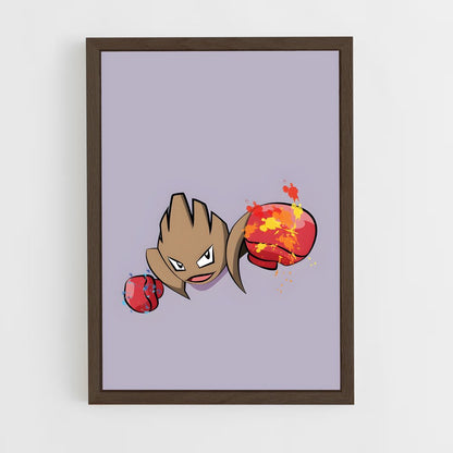 ap-hitmonchan-2 cadre Bois foncé