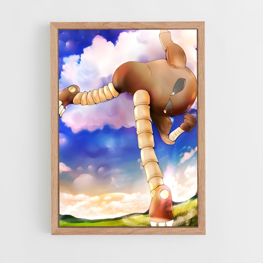 ap-hitmonlee-2 cadre Bois clair