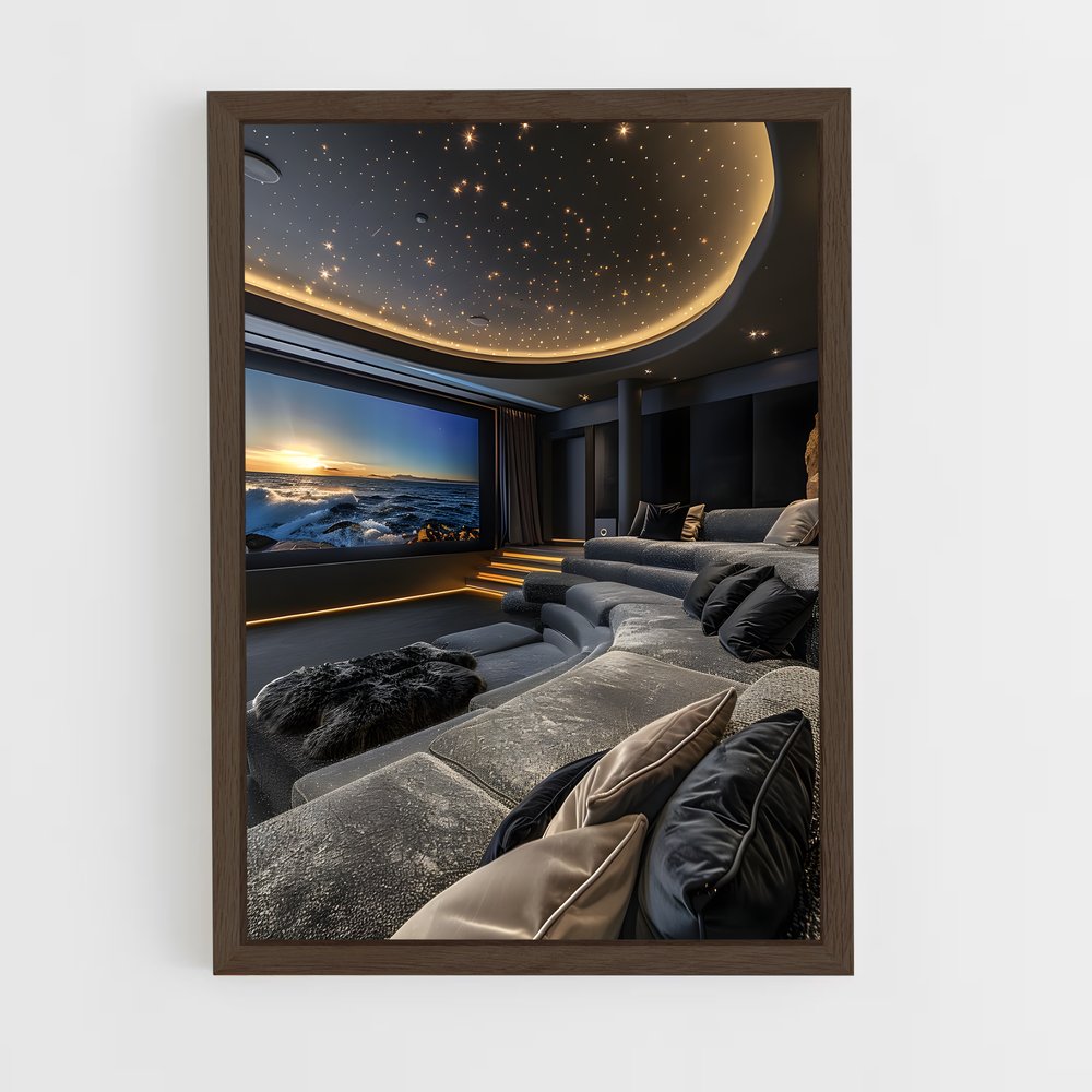 ap-home theater-3 cadre Bois foncé