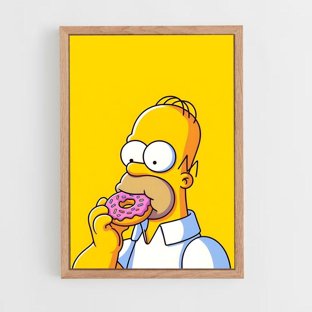 ap-homer simpson-1 cadre Bois clair